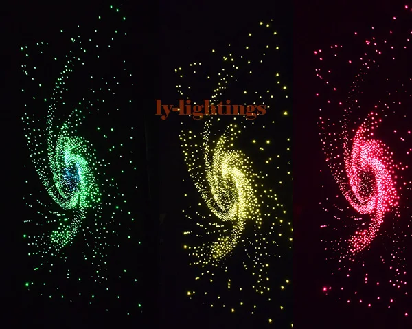 Для украшения дома волоконно оптический кабель конец светящиеся оптические