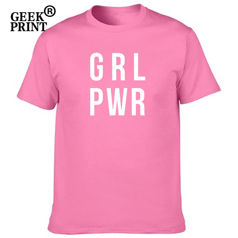 Женские топы GRL PWR футболки для девушек Женская Феминистская футболка с надписью