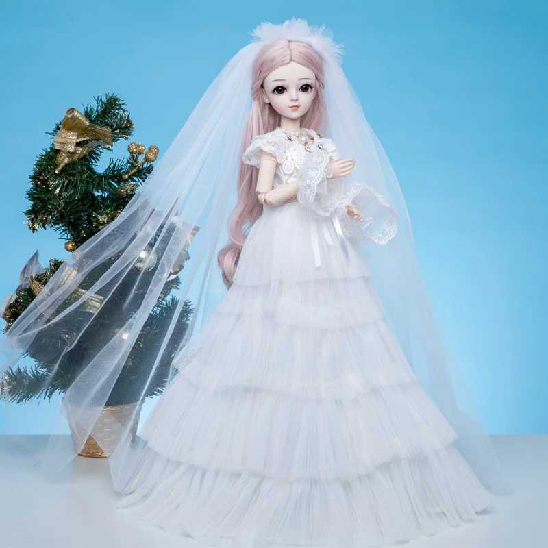 Принцесса Анна 1/3 60 см BJD SD кукла с платьем парики Shose Hat макияж Красивая мечта девочка кукла, игрушка Рождественский подарок кукла - Цвет: 6001