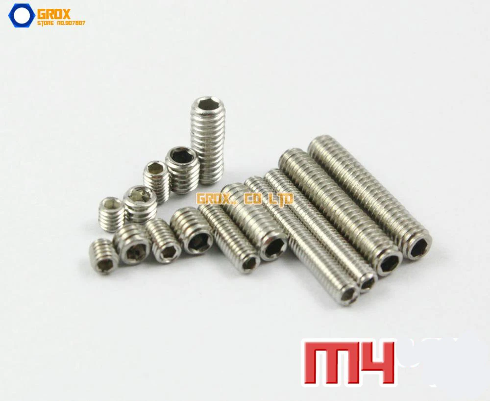 

Набор винтов M4 304 из нержавеющей стали с шестигранным углублением