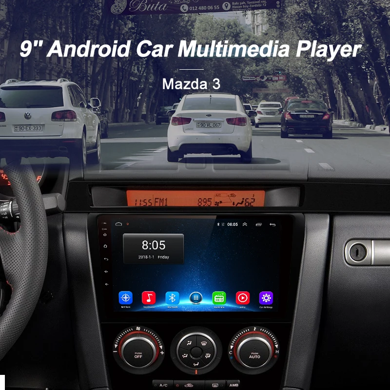 Junsun V1 2G+ 32G Android 9,0 DSP автомобильный Радио Мультимедиа Видео плеер для Mazda 3 2004-2009 мазда3 навигация gps 2 din