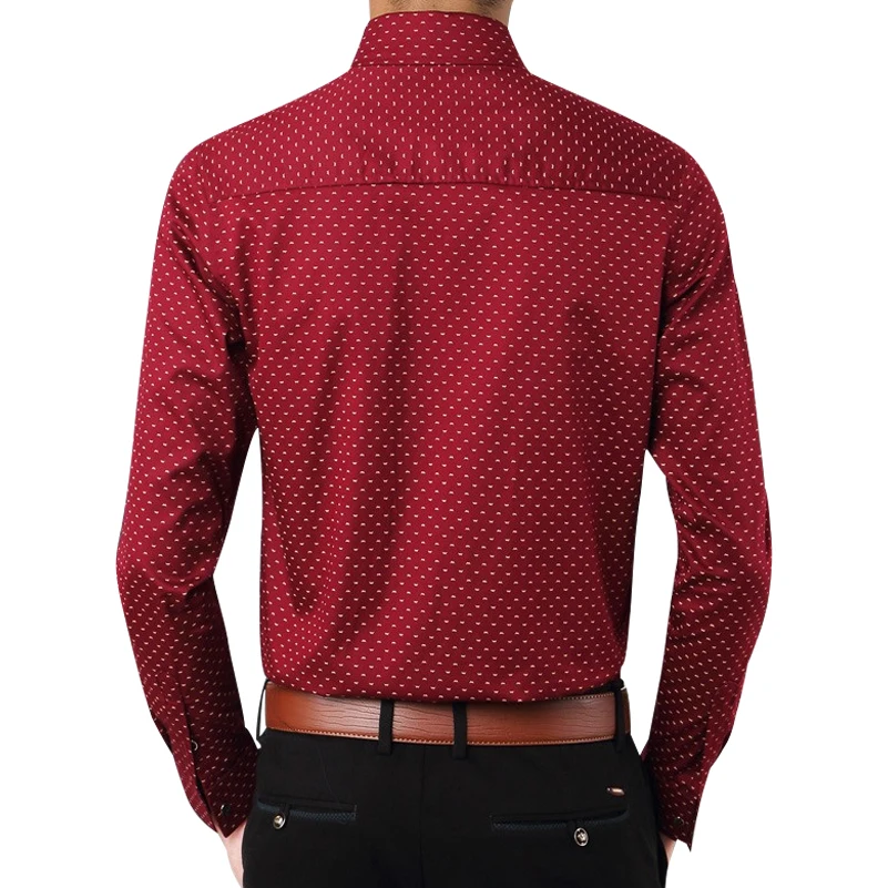 Для мужчин рубашка Мода 2017 г. брендовые весенние дышащие с длинными рукавами