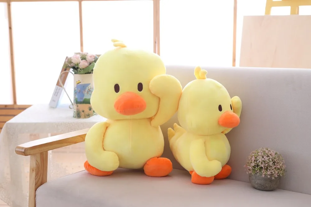 30 см/40 см/55 см Kawaii Плюшевые игрушки Желтая утка мягкие животные мягкие плюшевые утки детские куклы на день рождения рождественские подарки