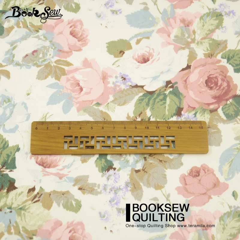 Домашний текстиль Booksew 100% хлопок твил ткань с розами дизайн Новое поступление