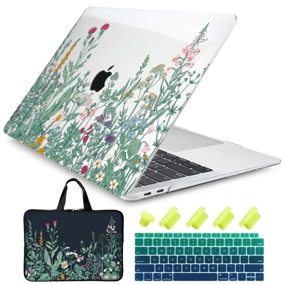 Чехол для ноутбука крышка клавиатуры 4в1 MacBook Air 11 13/Pro retina 13 15 дюймов Сенсорная