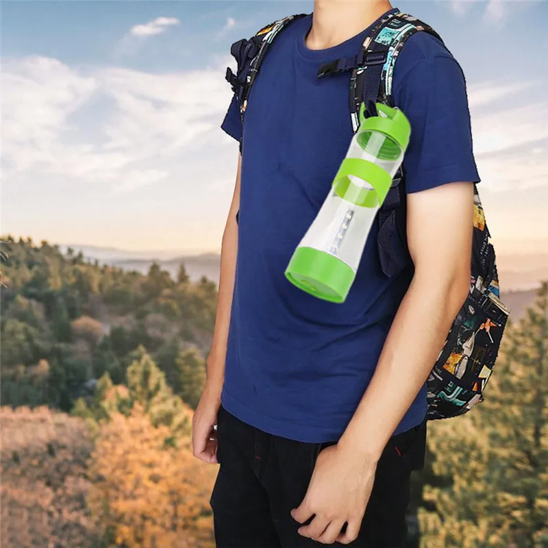 2 в 1 бутылка для воды со светодиодной подсветкой перезаряжаемый 4 режима