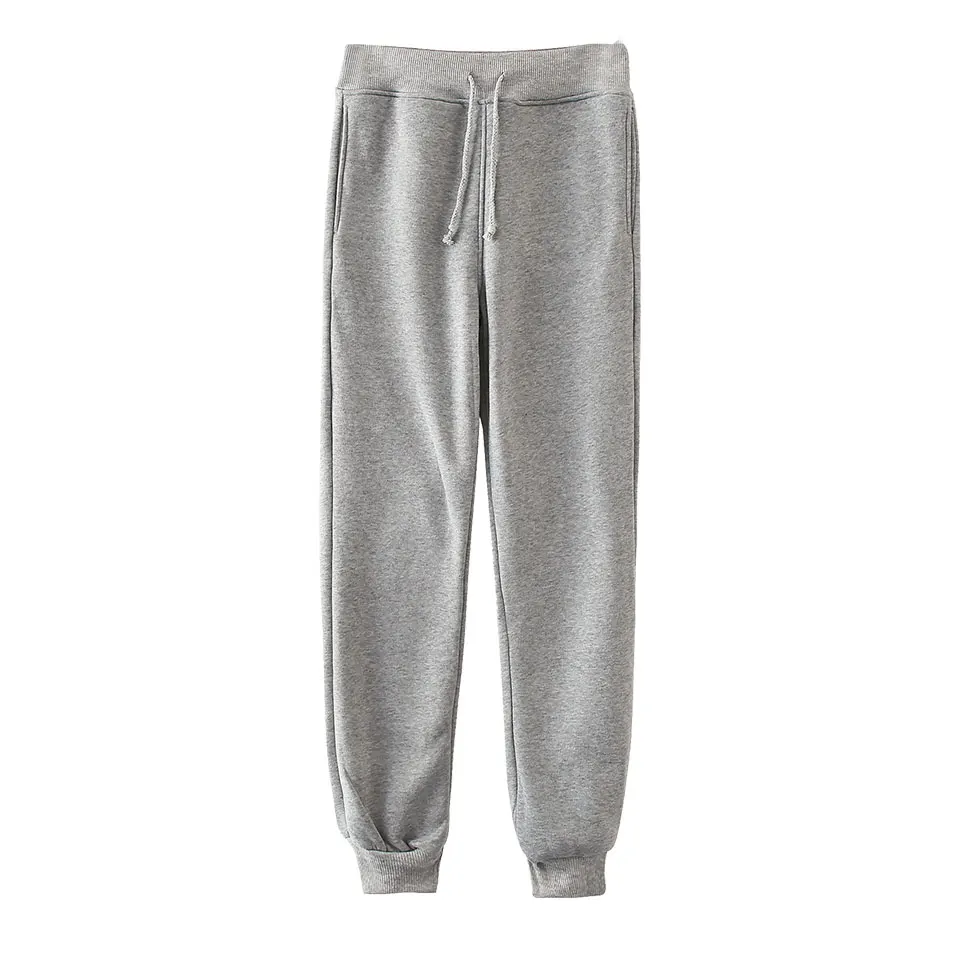 gray Solid color Дропшиппинг DIY пользовательские лого луч брюки для мужчин и женщин Kpop Настроить уличная хип хоп спортивные брюки Модные крутые полные брюки - Цвет: gray Solid color