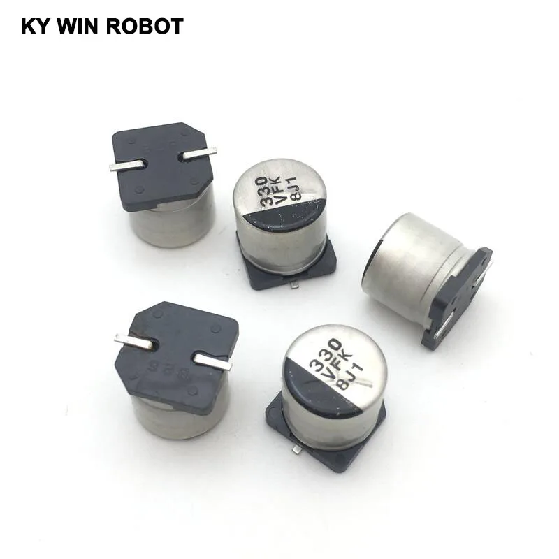 10 шт. 330 мкФ 35 в FK серии 10х10 мм низкий ESR 35V330uF Тип чипа SMD алюминиевый