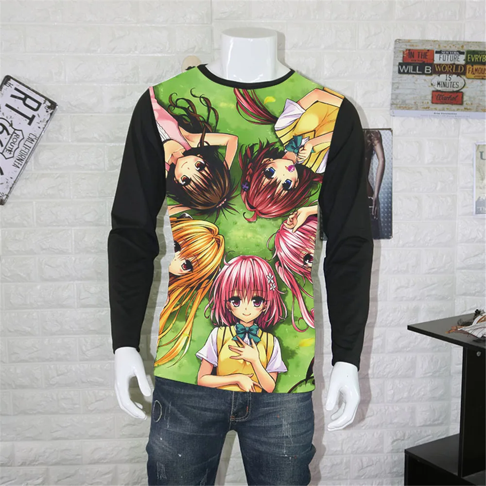 Японская аниме рубашка для косплея To Love-Ru футболки в разных стилях Золотая
