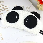 Прямая поставка, милая маска для сна в виде панды, маска для сна в мультяшном стиле, черная маска для сна, повязка на глаза для сна