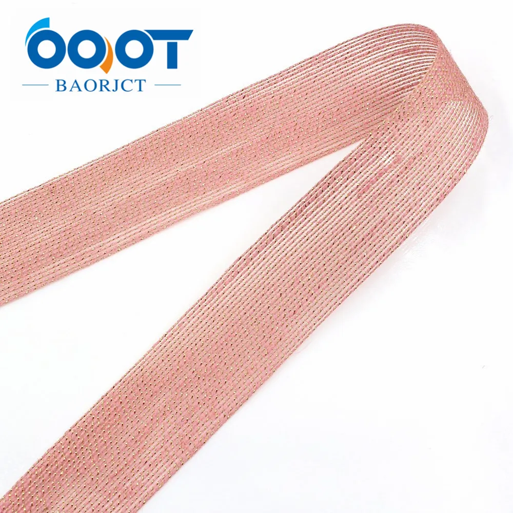 Льняная Блестящая лента OOOT BAORJCT 10 ярдов 38 мм ручная работа повязка на голову с
