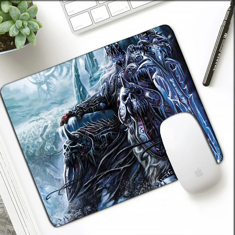 Маленький размер 21x26 см коврик для мыши WOW мультяшный подарок офиса ноутбука