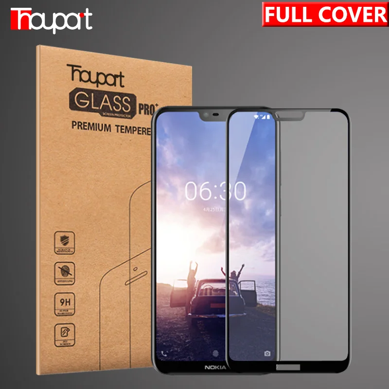 Полное стекло для Nokia 6 Защитная пленка экрана закаленное 1 2018 крышка дисплея Plus