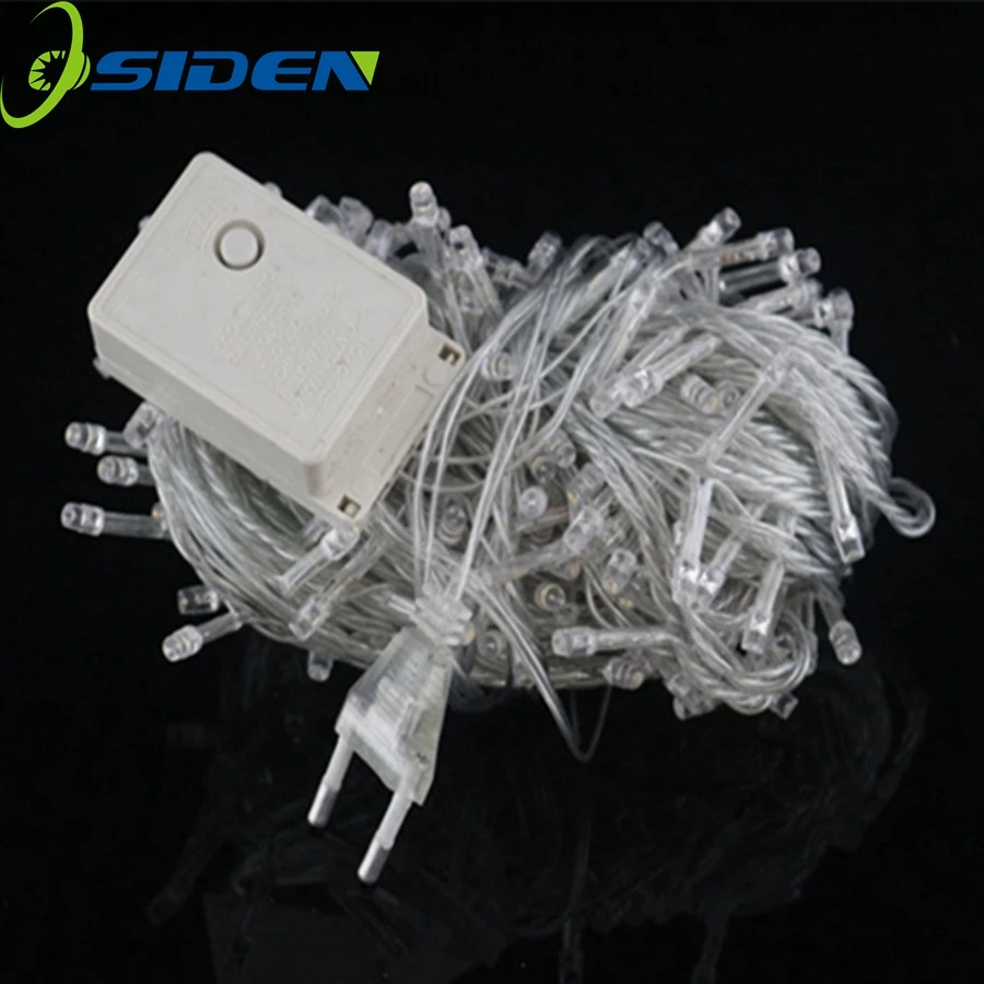 OSIDEN рождественские строки света AC110V 220 V Свадебные/вечерние украшения световая гирлянда на открытом воздухе Водонепроницаемый светодиодный светильник 9 Цвет 500 светодиодный 50 м
