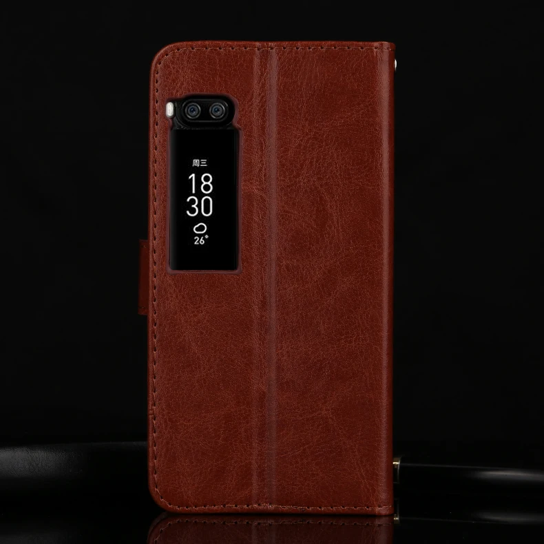 Для Meizu Pro 7 5 2 &quotПремиум кожаный бумажник чехол подставка для карт Plus 7&quot|case for