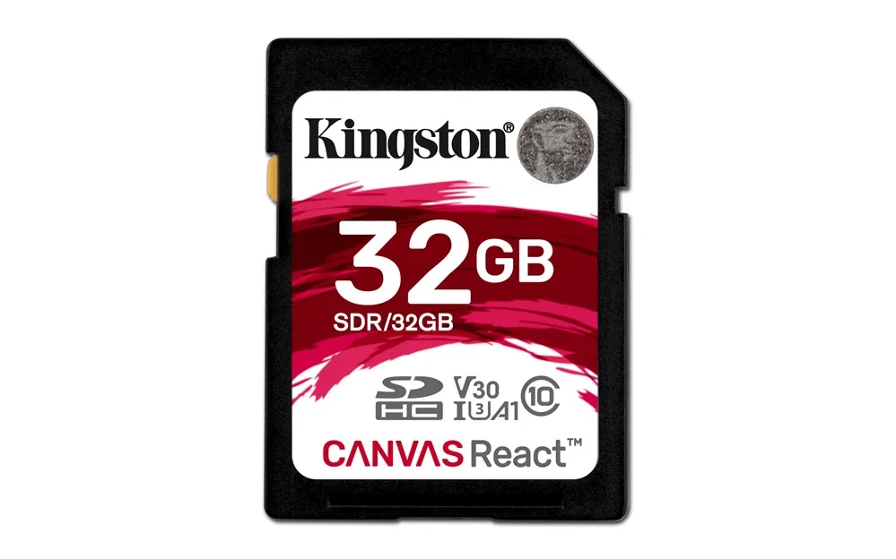 Kingston Technology SD Canvas React 32 ГБ SDHC Class 10 UHS-I 100 Мб/с 70 | Компьютеры и офис