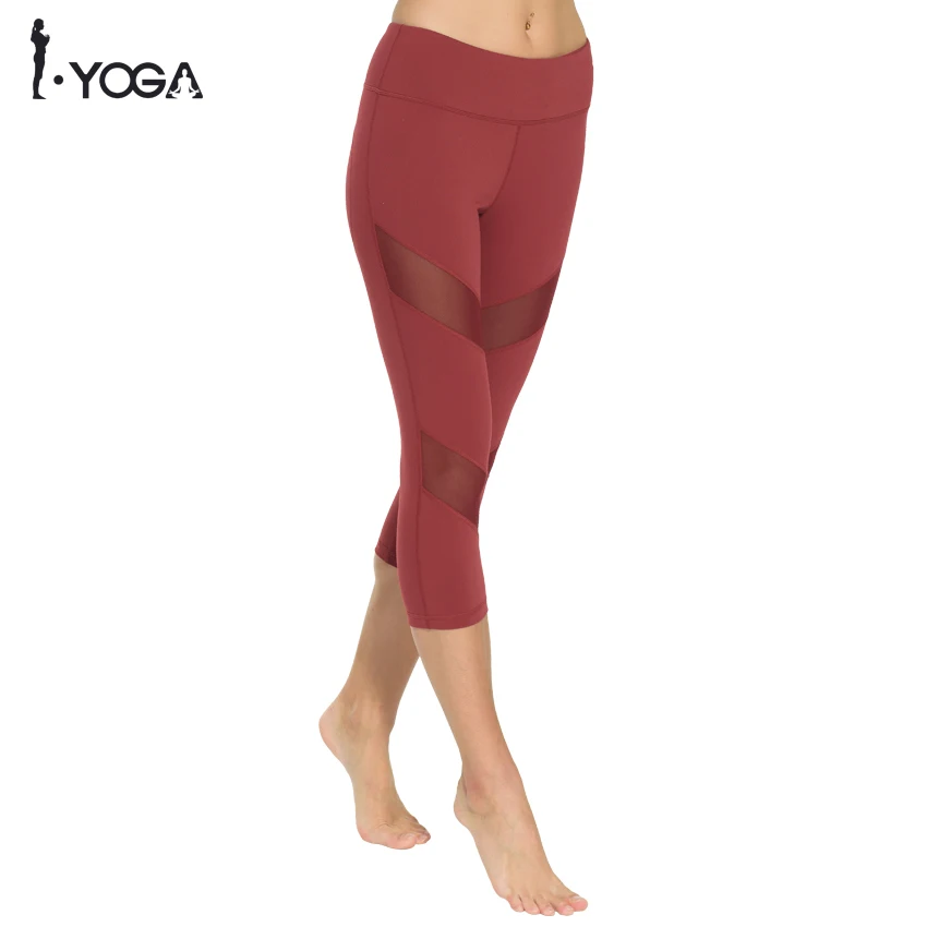 Женские Брюки-Капри Для Йоги фитнеса занятий спортом фитнесом высокой талией |