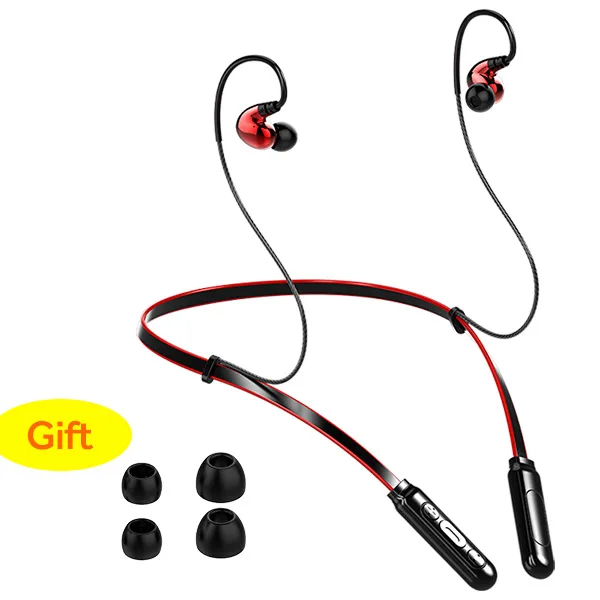 Red Ubeamer Z5 в ухо беспроводные наушники Bluetooth 5,0 спортивные HIFI наушники водонепроницаемые двойные динамические катушки Магнитный процесс для музыки - Цвет: Red