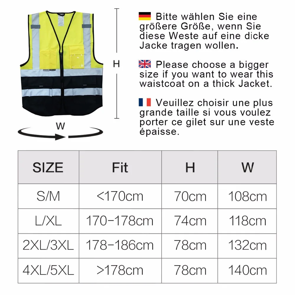 Personalised Salzmann 3M Multi-Pocket Working Vest with Full-Color Custom Imprint | Безопасность и защита
