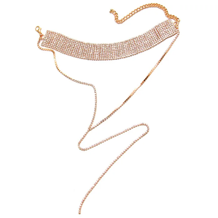 Горный хрусталь колье кристалл gem роскошные Чокеры Ожерелья для мужчин 2017