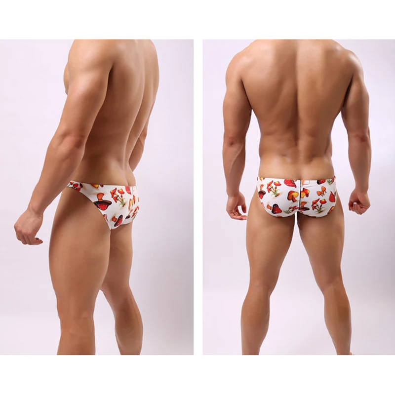 WD211 сексуальный яркий мужской купальник пляжный с принтом в виде грибов горячий