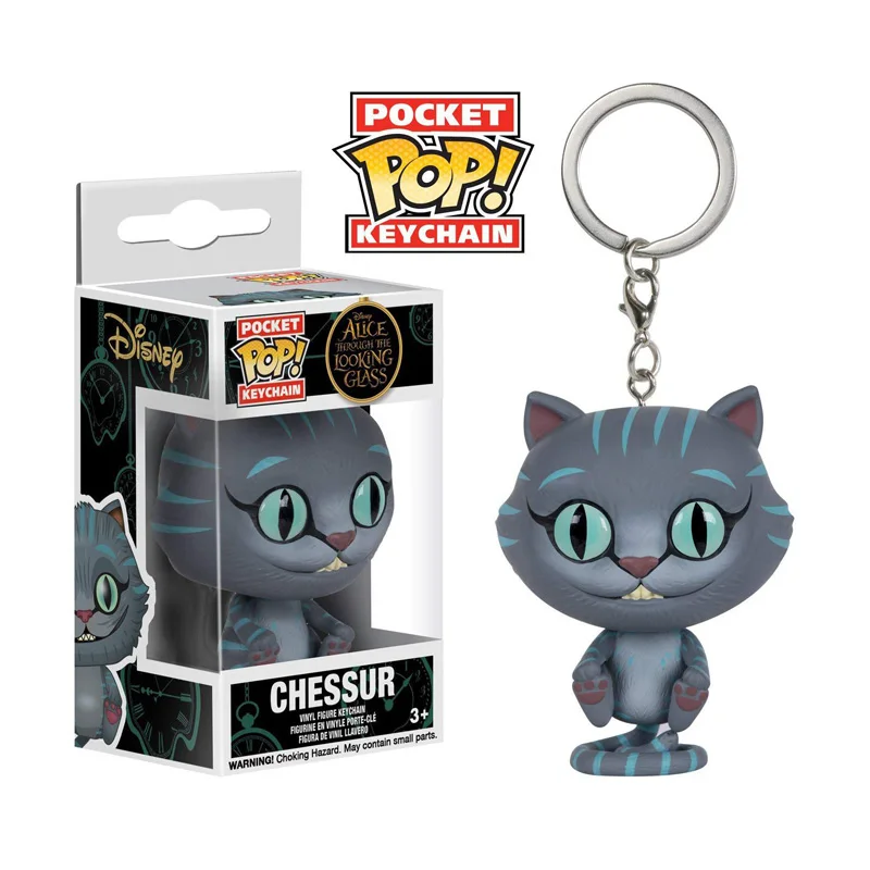 Игрушечный брелок FUNKO мультяшная фигурка Чеширского кота Ститч Малефисента Чаки