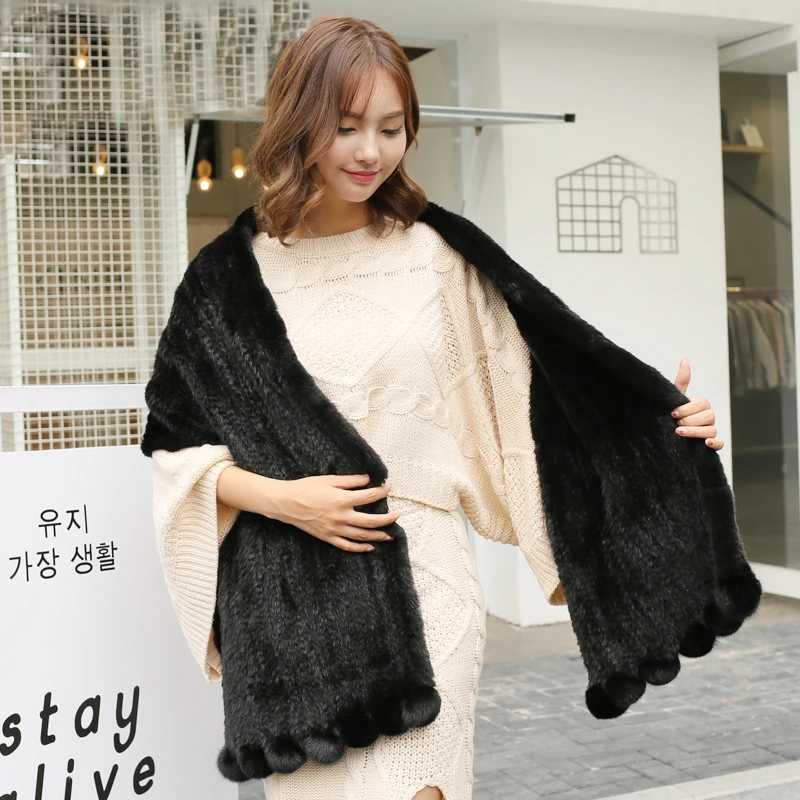 Женское пончо из натурального меха норки на весну осень и зиму | Женская одежда