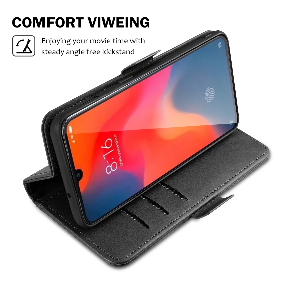 Для Xiaomi mi 9 Красный Note 7 Чехол с откидной подставкой вращающийся держатель для