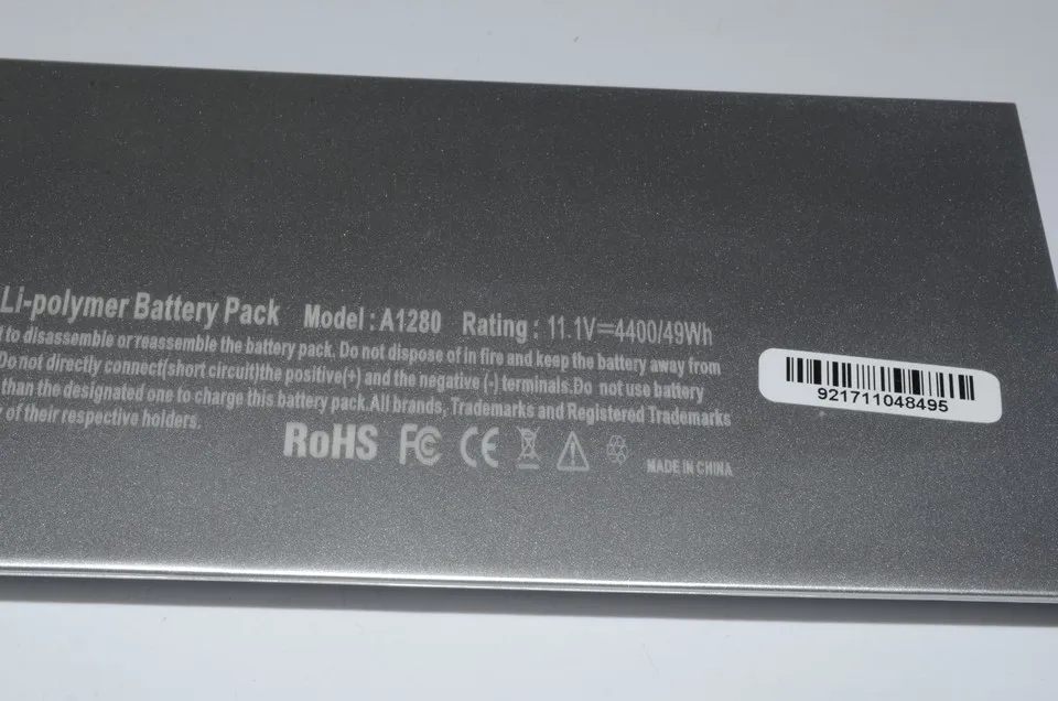 JIGU A1280 ноутбук Батарея для Apple MacBook Pro 1" A1278 MB771J/MB771*/A MB771 MB771LL/li-ion 10,8 В Пластик оболочки