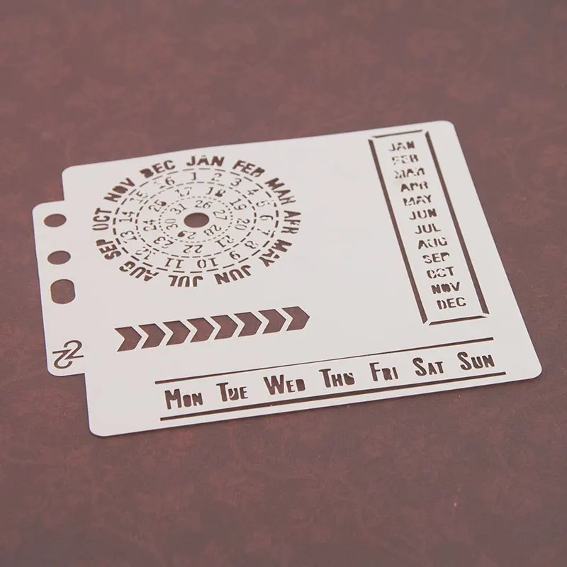 Новинка трафареты с календарем для самостоятельной сборки 13 см настенная