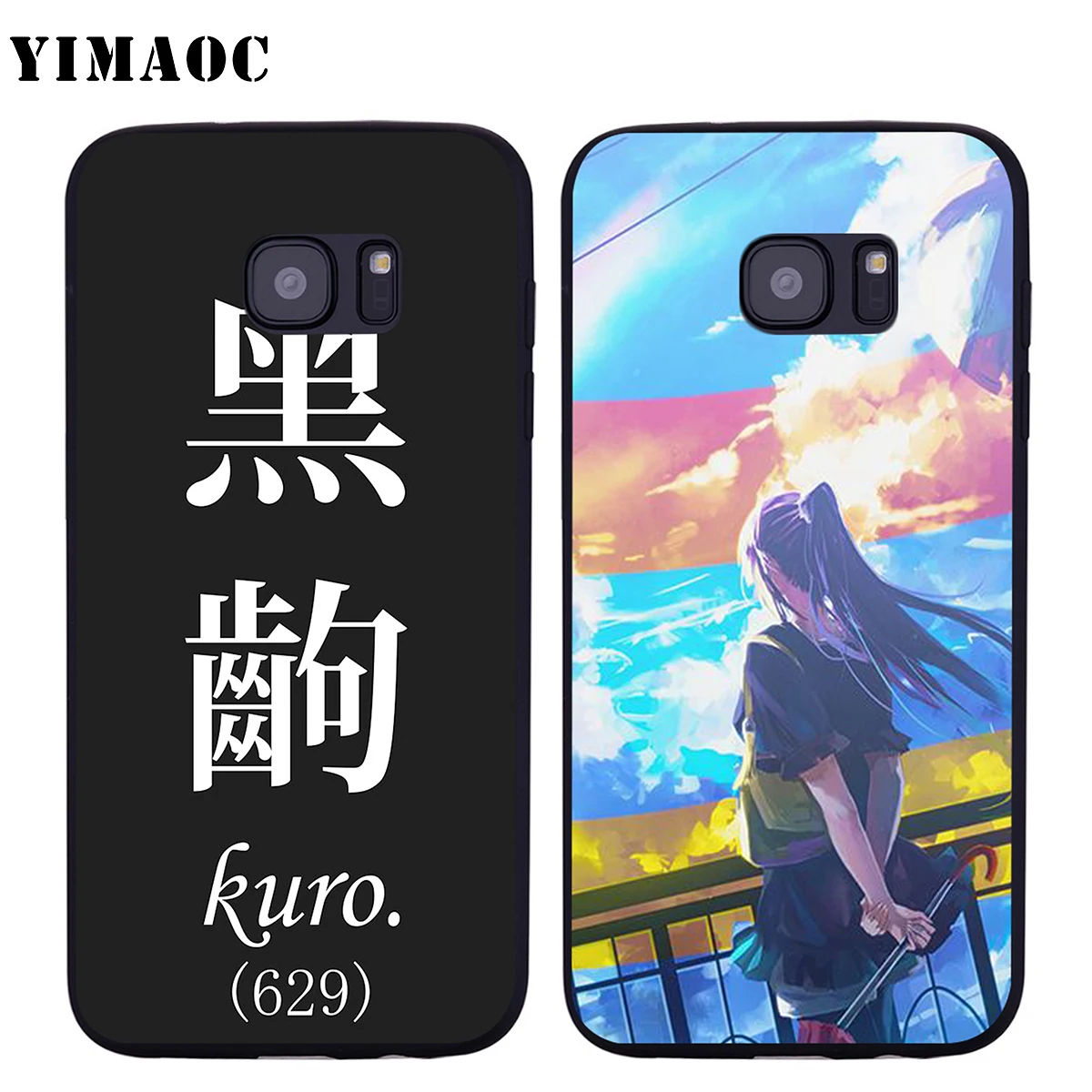Мягкий силиконовый чехол YIMAOC Monogatari для Samsung Galaxy S6 S7 Edge S8 S9 Plus A3 A5 A6 Note 8 9 | Мобильные
