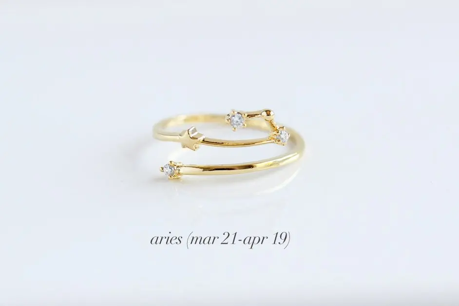Творческий Созвездие весы Близнецы Телец Aries Леди Свадьба обручение ювелирные
