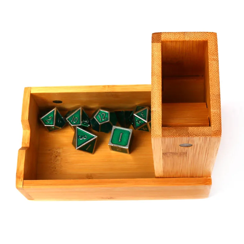 Soulcore dnd башня для игральных костей деревянная складная бамбуковая коробка кубики