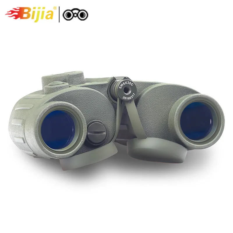 BIJIA 8x30 BAK4 классический военный бинокль Оптический Прибор водонепроницаемые полевые очки с компасом для охоты и путешествий