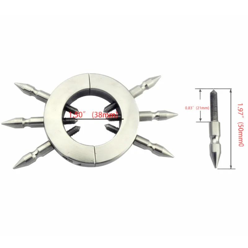 Шипы из нержавеющей стали для носилок кольцо фиксации пениса замок мошонки геев