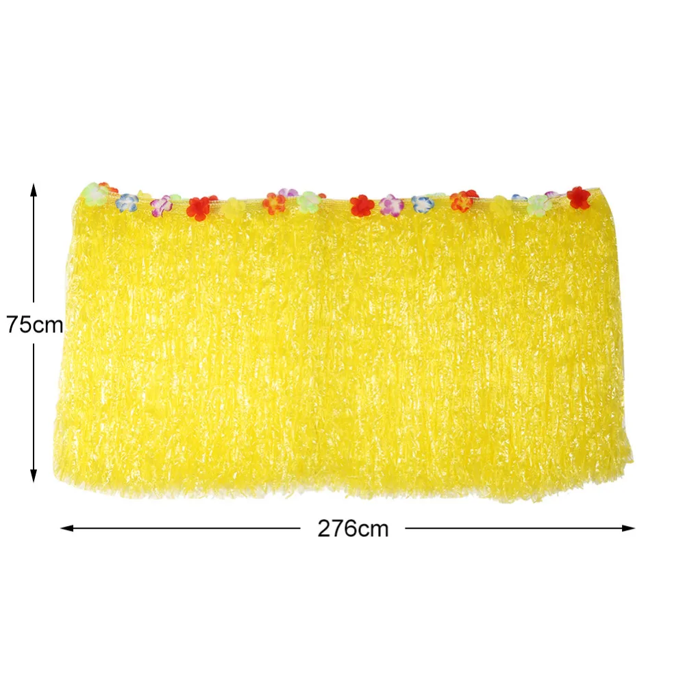 Настольная юбка цветная инкрустированная цветами ПП искусственная трава для