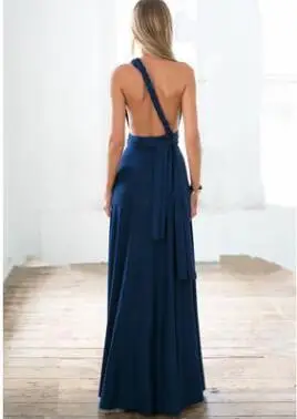 Style 11 Женские сексуальные женские макси Клубное Бандажное платье Длинные вечерние многоходовые качели платье-трансформер Бесконечность халат подружки невесты Boho женское платье - Цвет: Style 11