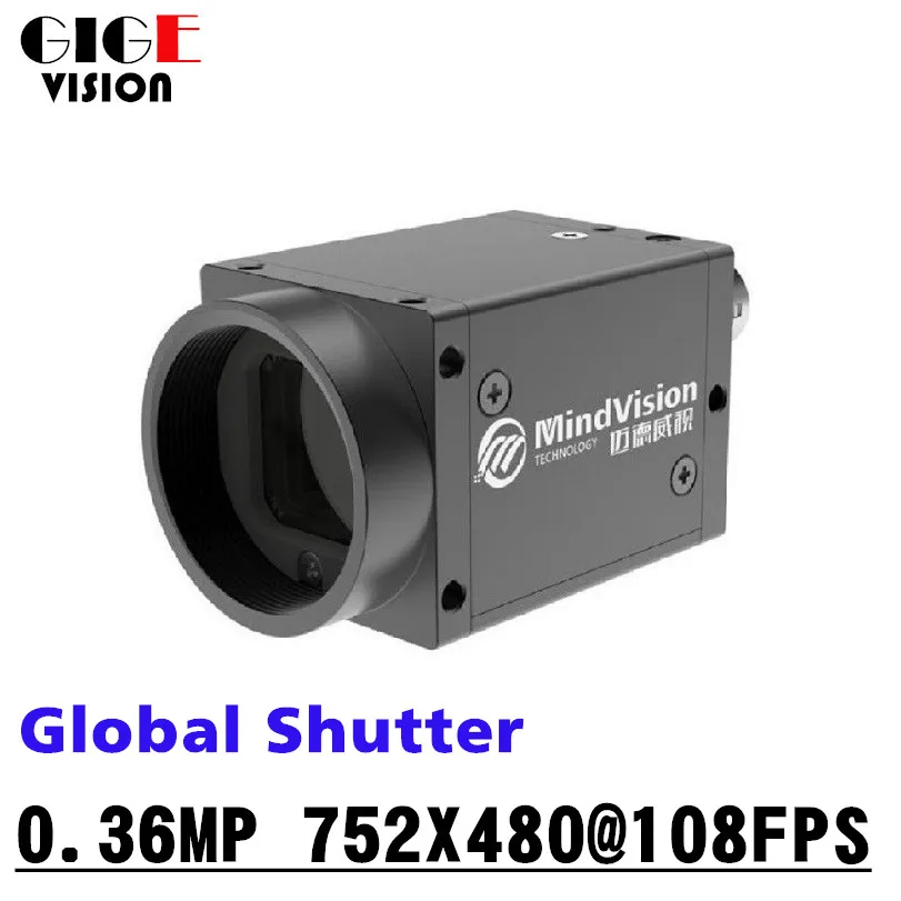 GIGE промышленная камера 0.36MP 108 кадров 100 метров поддержка передачи halcon labview Windows Linux Mac OS