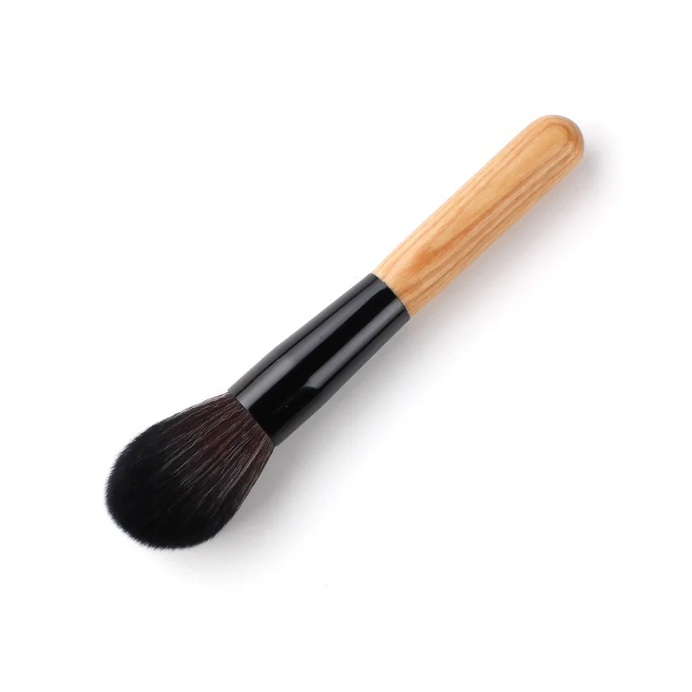 Бамбуковые кисти для макияжа, 2 шт., contour pro, косая основа, козья шерсть, большие Румяна для щек, для лица, деревянная коллекция, косметические инструменты