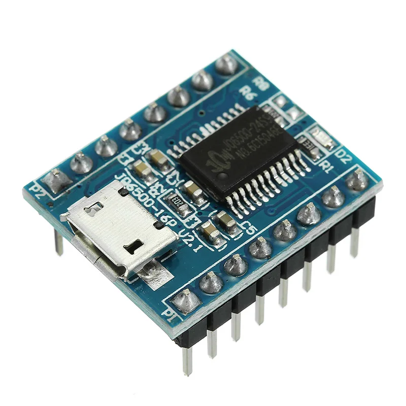 LEORY 5 шт. JQ6500 MP3 плеер звук голоса UART модуль 16 P Мбит ЦАП TF карта u диск формат USB