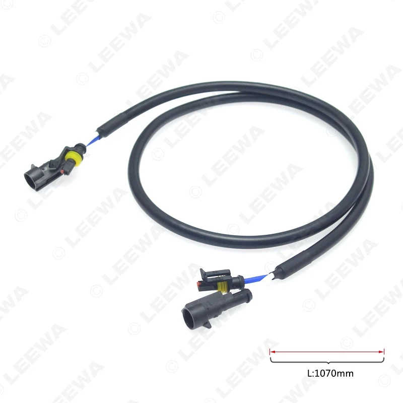 LEEWA 2 шт. автомобильный HID ксеноновый удлинитель провода адаптеры для