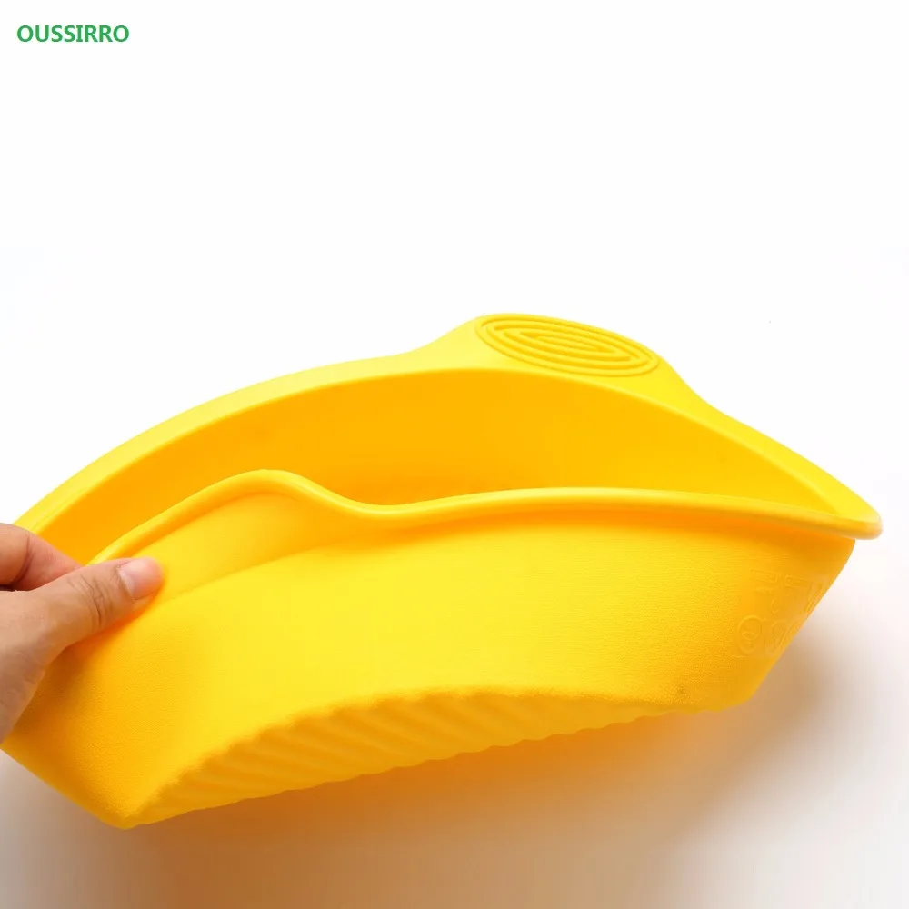 9 inch 28.5*24.5*6.2cm 175g DlY Round Shape 3D Silicone Cake Dies Baking Tools Bakeware Maker Mold Tray Random Color |