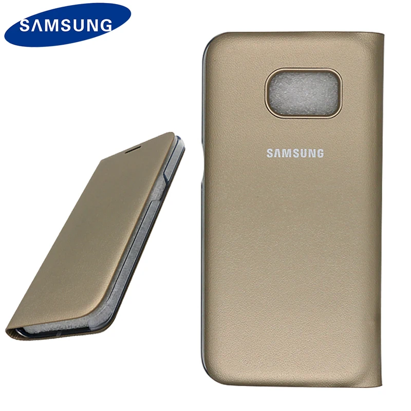 Оригинальный Samsung S7 LED Чехол Smart View Флип для Galaxy G930 крышка кожа матовая основа|case for