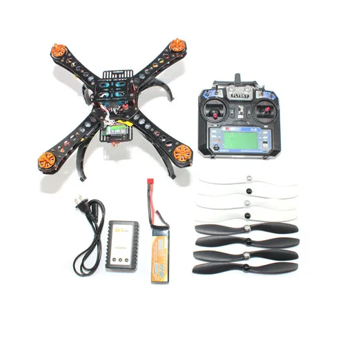 Полный DIY мини гоночный Дрон RC Racer 310 Стекловолоконная рама Мультикоптер микро F3 Контроллер полета AT9 FS-i6 передатчик F14891-H - Цвет: with 6CH TX Full Kit