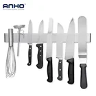 Магнитный держатель для ножей ANHO, 16-дюймовая настенная полоса, блок для ножей из нержавеющей стали, ножничная стойка, бар, аксессуары для кухонной утвари
