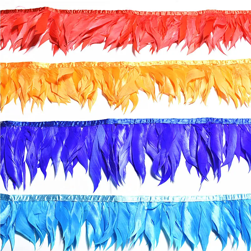5 ярдов/партия декоративная лента с бахромой около 10 см|Перо| |