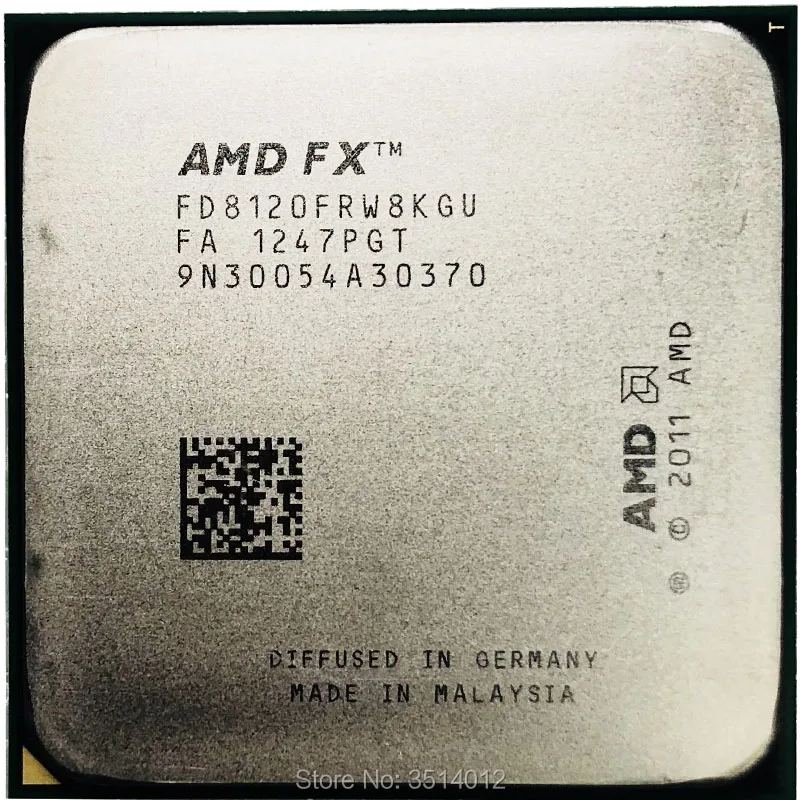 AMD FX серия 8120 125 Вт 3 1 ГГц Восьмиядерный центральный процессор FD8120FRW8KGU разъем AM3