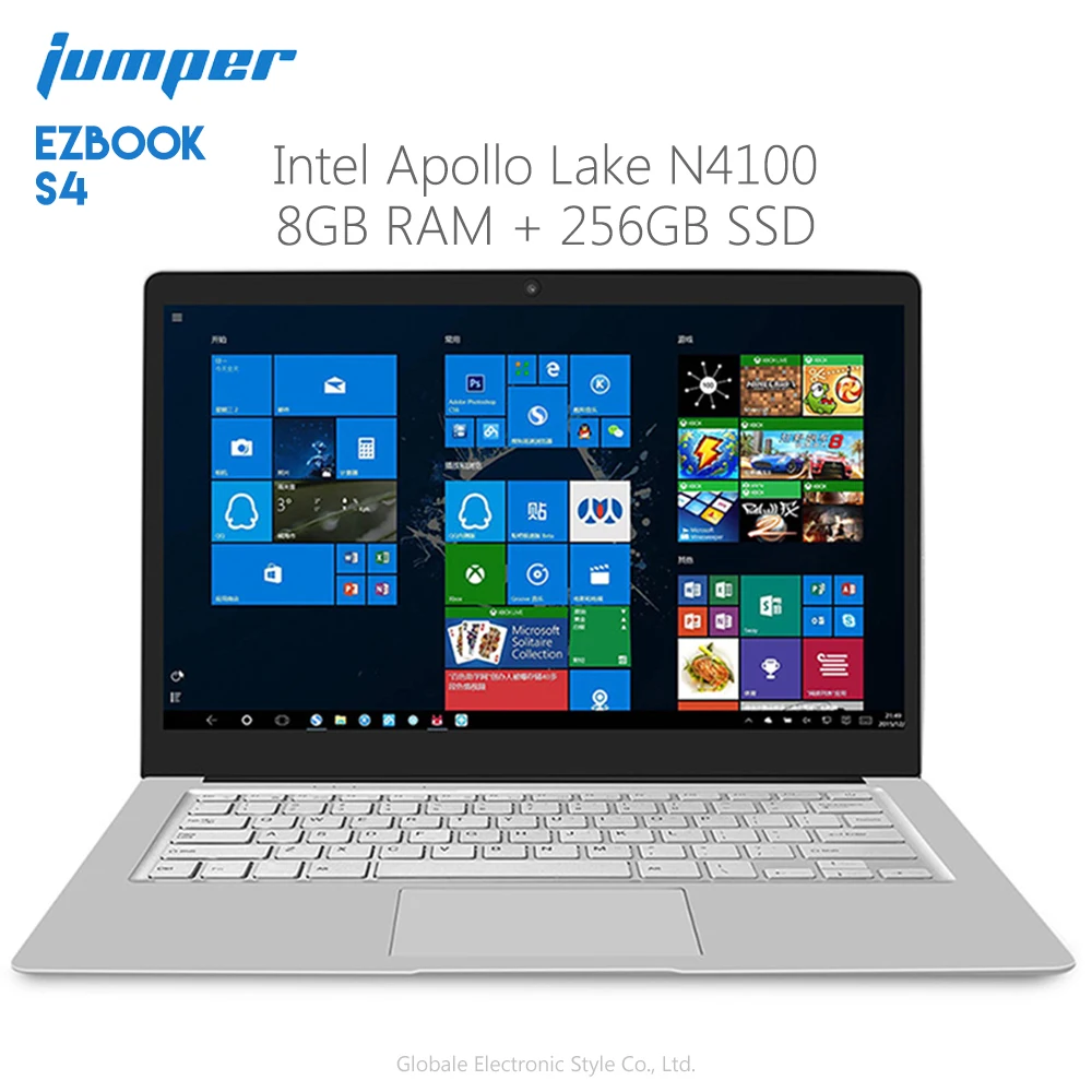 Оригинальный джемпер EZbook S4 ноутбук 14 0 дюйма Windows 10 Intel Apollo Lake N4100 4 ядра 8 Гб