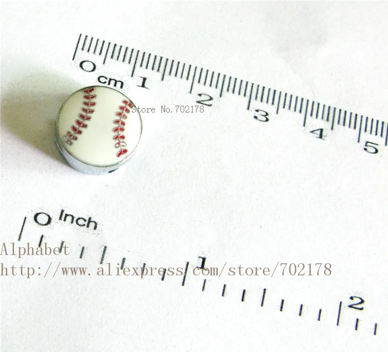 Новые горячие продажи! 50 шт в наборе подвеска слайдер 8 мм бейсбольная форма fit'