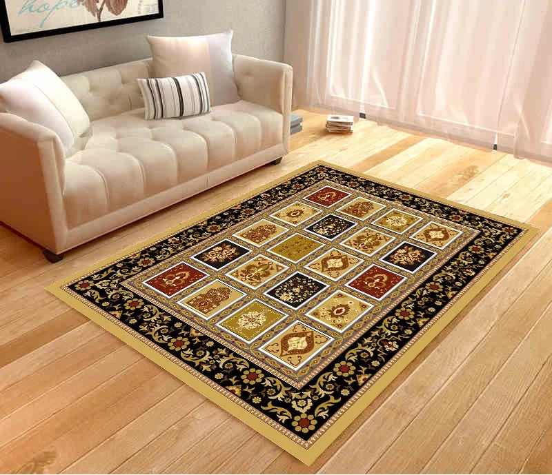 Классический плед Цветочные европейские ковры для гостиной tapete tapis de couloir Противоскользящий коврик для коридора диван прикроватный ковер